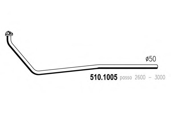 ASSO 510.1005 Exhaust Pipe